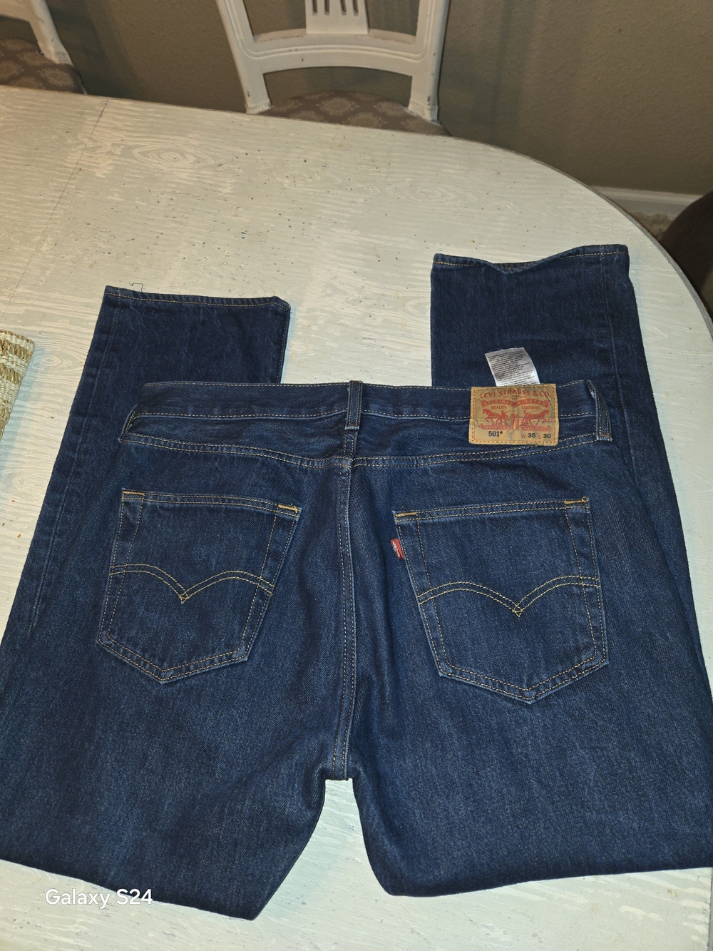 Levi's Men's 501 Buttonfly Jeans Sz 35 Waist 30 Length